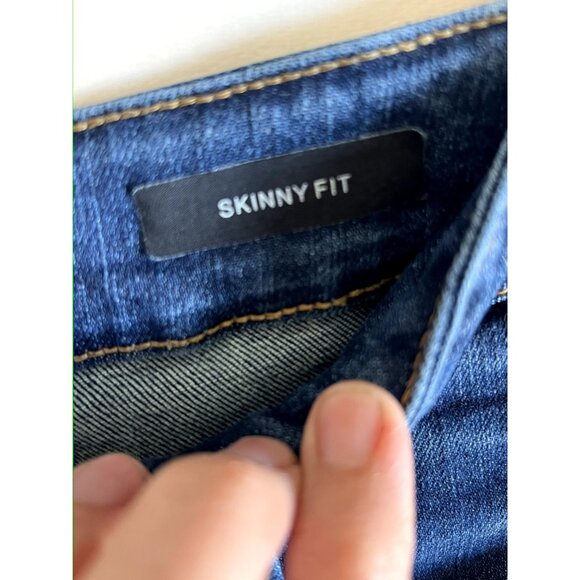 Judy Blue Jeans Women's 16W Skinny Fit Stretch Dark Wash Solid Fly Zip JB88113 - Picture 3 of 10